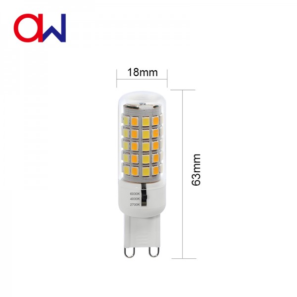 G9 Base LED Bulb  4W Adjustable colortemperatures  Lamp 
