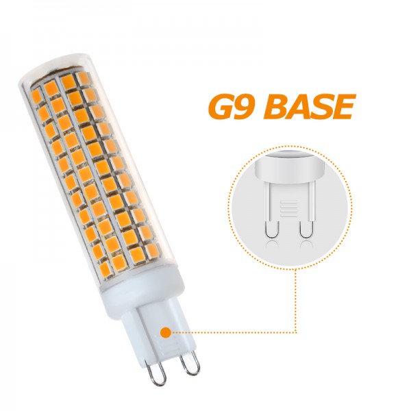 G9 Base LED Bulb 138*SMD2835 Chip  6.5 W AC100-265V Lamp No Flicker 6Pack