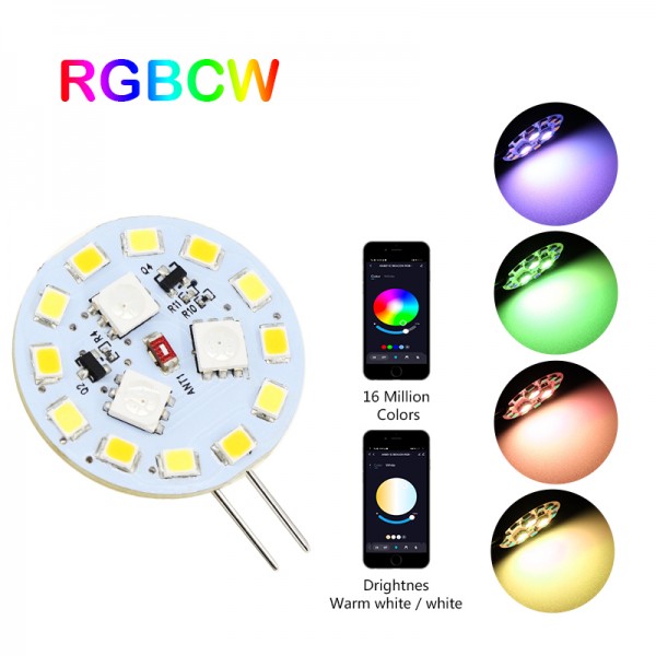 8W DC10-30V  Tuya Bluetooth intelligent APP deep dimming and color regulating temperature G4 LED