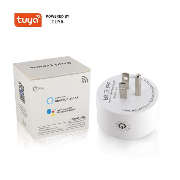Tuya Household Electrical 10A Smart Power Wifi Smart Plug Socket