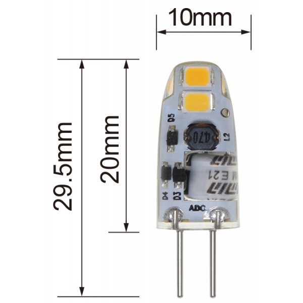 LED Bulb 1W G4 4 PCS 2835 SMD AC DC 12V Light 6Pack