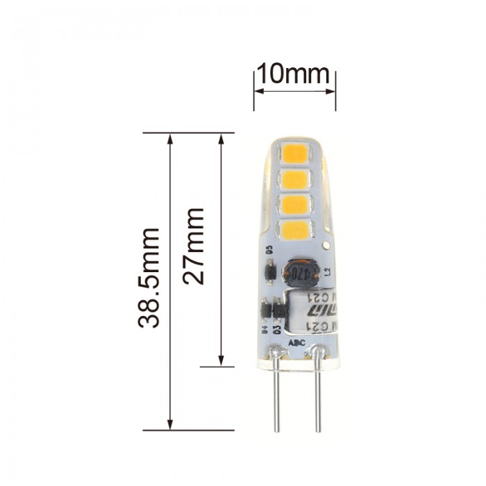 LED Bulb 1W G4 8 PCS 2835 SMD AC DC 12V Light