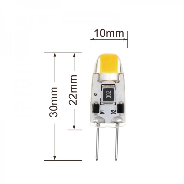 Epistar LED Bulb G4 1 PC COB DC 12V Light 6Pack