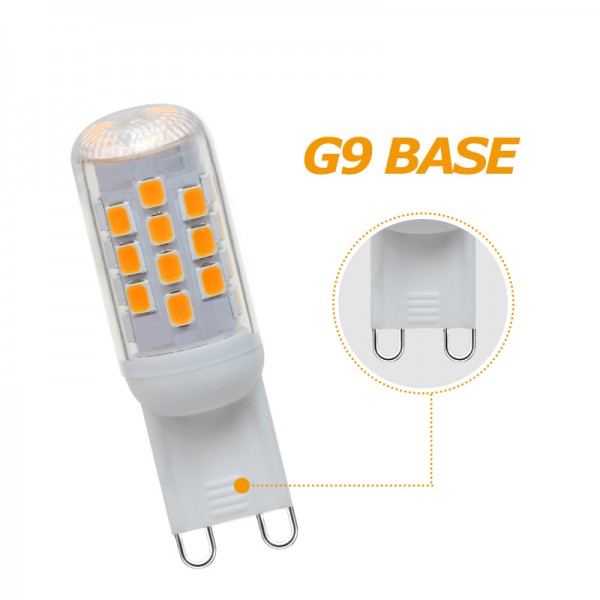 G9 Base LED Bulb 31*SMD2835 Chip dimmable 2.8 W AC 120V or 230V 1Pack 6Pack G9 Base LED Bulb 31*SMD2835 Chip dimmable 2.8 W AC 120V or 230V 1Pack 6Pack