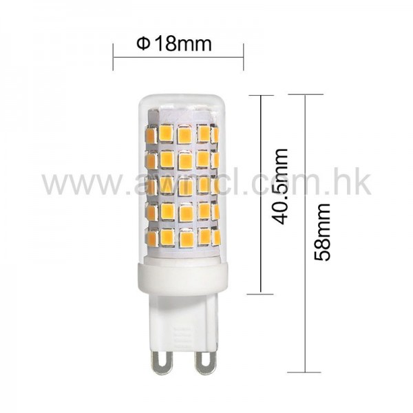 LED G9 Bulb 5 W ETL AC 120V or 230V 64 SMD2835 Chip Warm White Cool White 6Pack LED G9 Bulb 5 W ETL AC 120V or 230V 64 SMD2835 Chip Warm White Cool White 6Pack