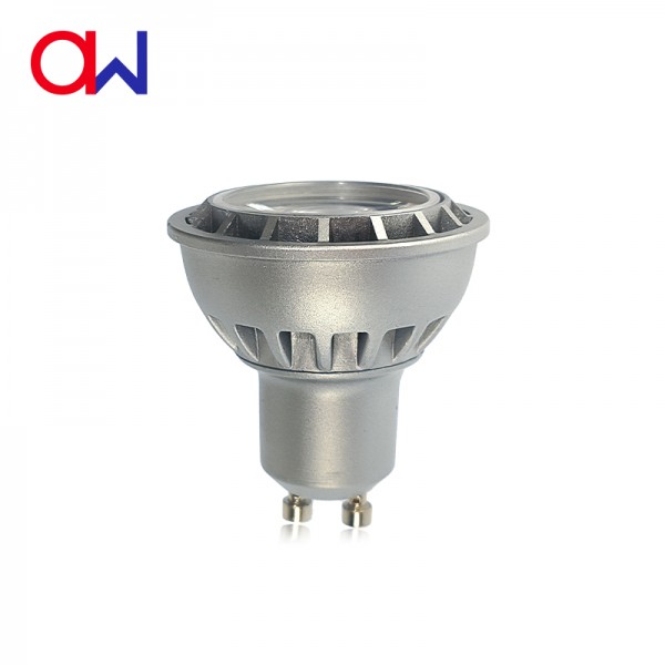 GU10 LED Bulb  aluminum  COB CRI80  4W AC120/230v   Dimmable Led Spotlight Light 1 Pack 6Pack