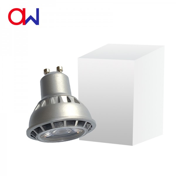 GU10 LED Bulb  aluminum  COB CRI80  4W AC120/230v   Dimmable Led Spotlight Light 1 Pack 6Pack