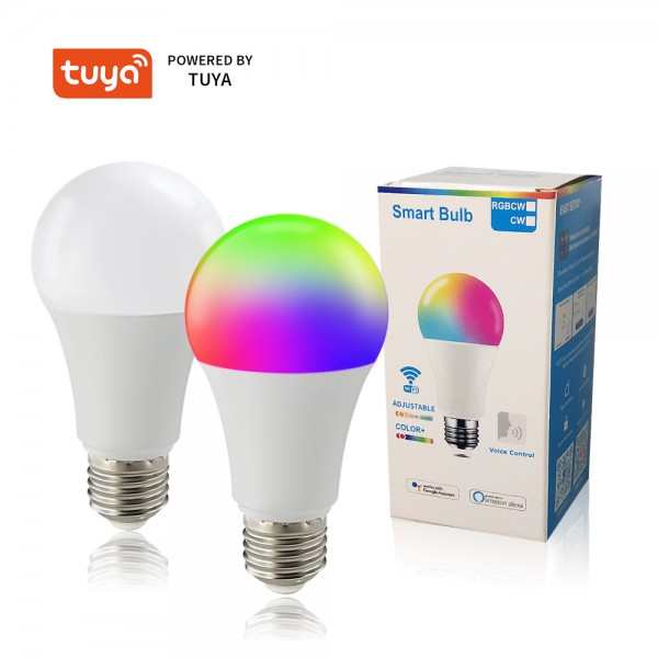 12W Color Change Compatible With Alexa And Google Home Assistant Smart WiFi Light Bulb Led Smart Bulb LED RGB 6 pack