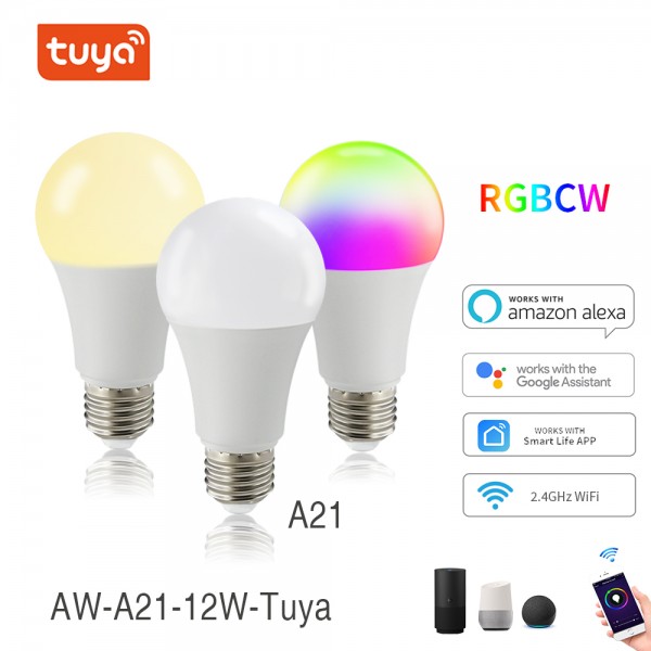 12W Color Change Compatible With Alexa And Google Home Assistant Smart WiFi Light Bulb Led Smart Bulb LED RGB