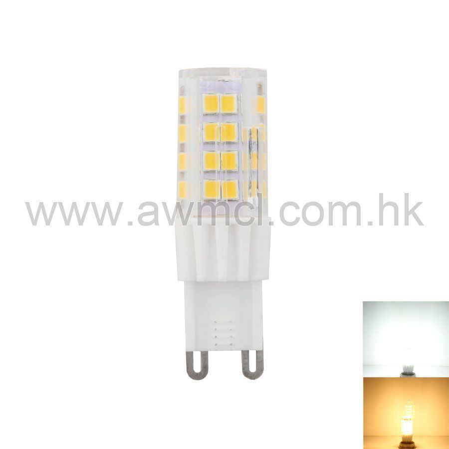 5pcs G9 Led Light Bulb 5W 64-2835 SMD 110V 120V Ceramics Light Warm White Lamp H 